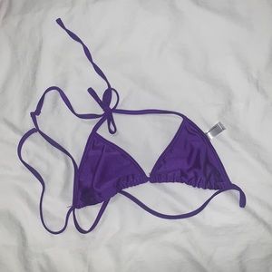 Purple American Apparel medium string bikini top
